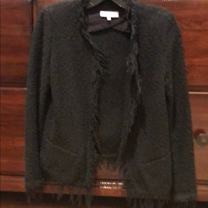 Iro shavani open front boucle jacket
